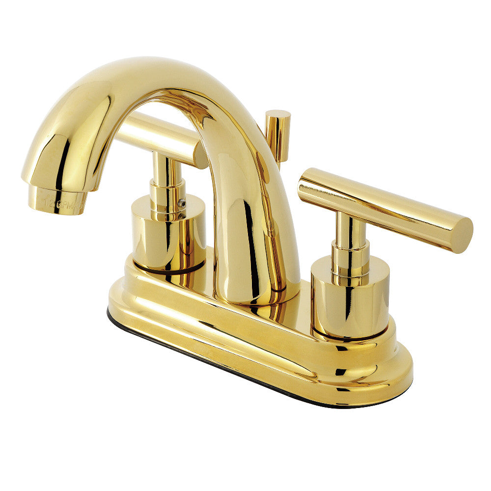 Manhattan 4 Inch Centerset Bathroom Faucet in Polished Brass