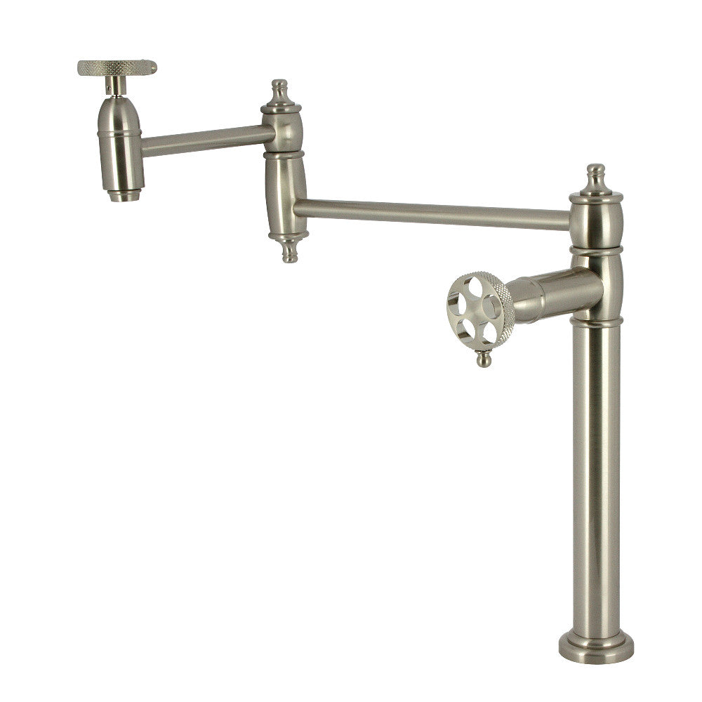 Webb Pot Filler Faucet in Brushed Nickel