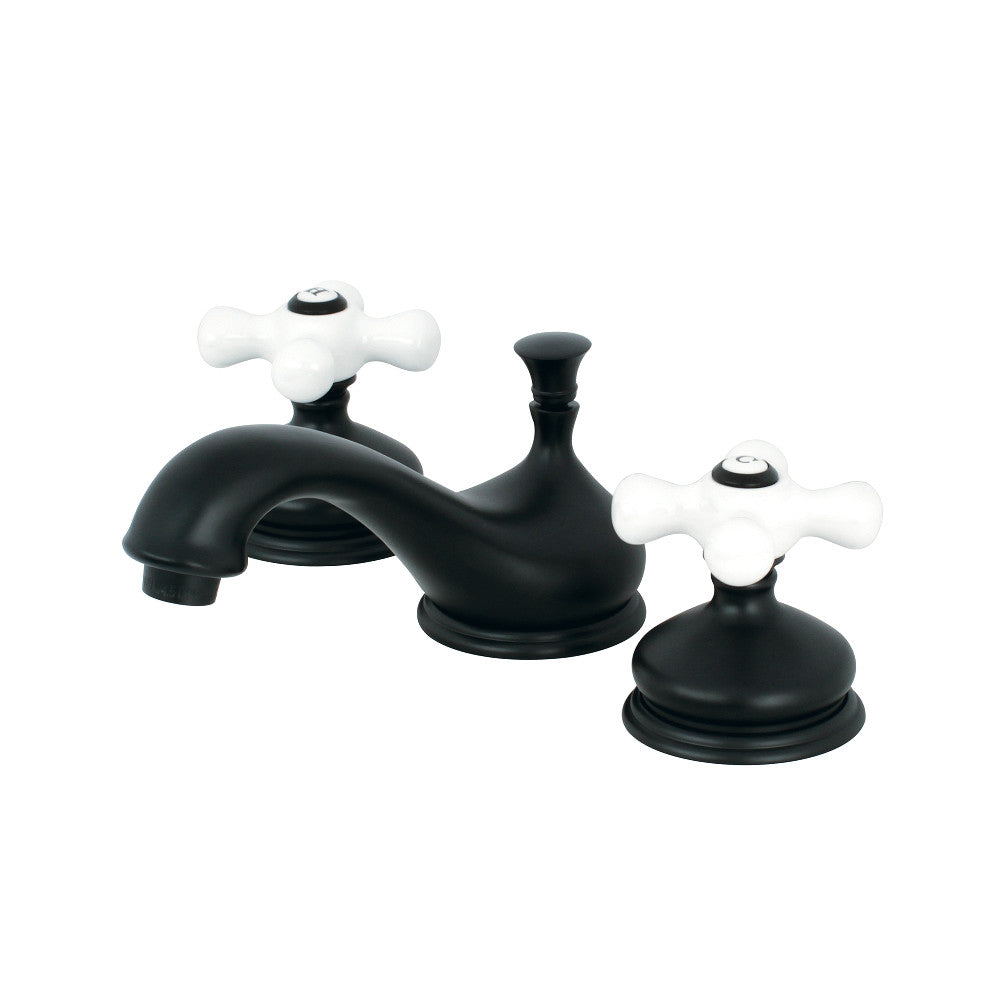 Heritage Widespread Bathroom Faucet in Matte Black