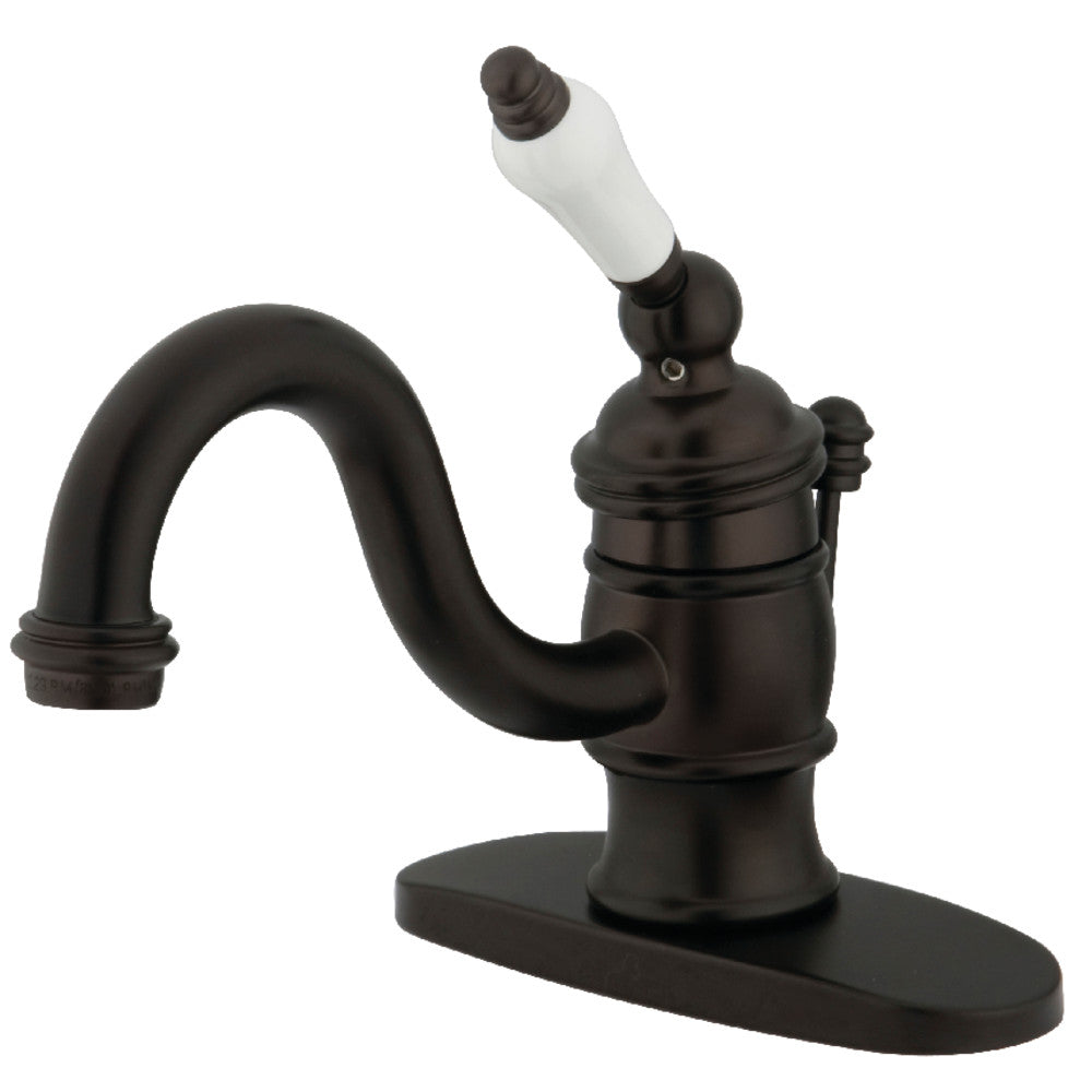Victorian Single-Hole Bathroom Faucet in Oil Rubbed Bronze