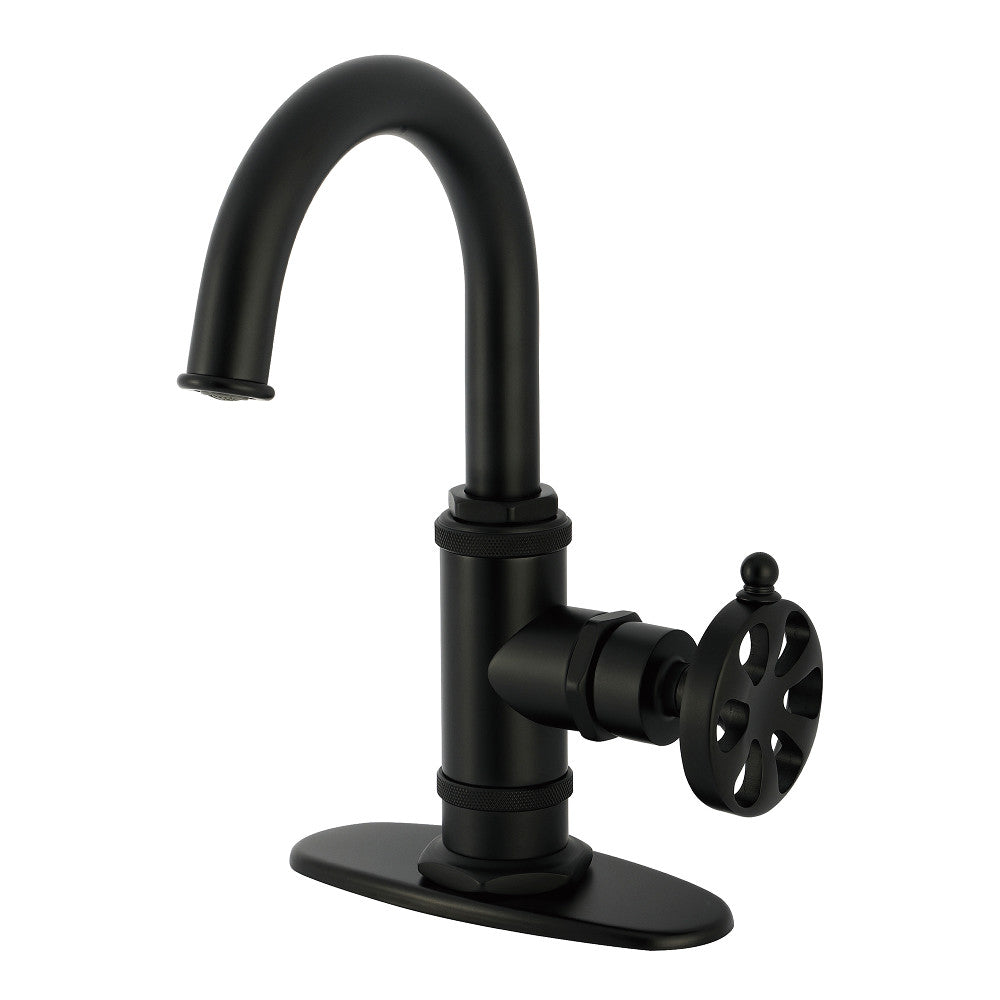 Belknap Single-Hole Bathroom Faucet in Matte Black