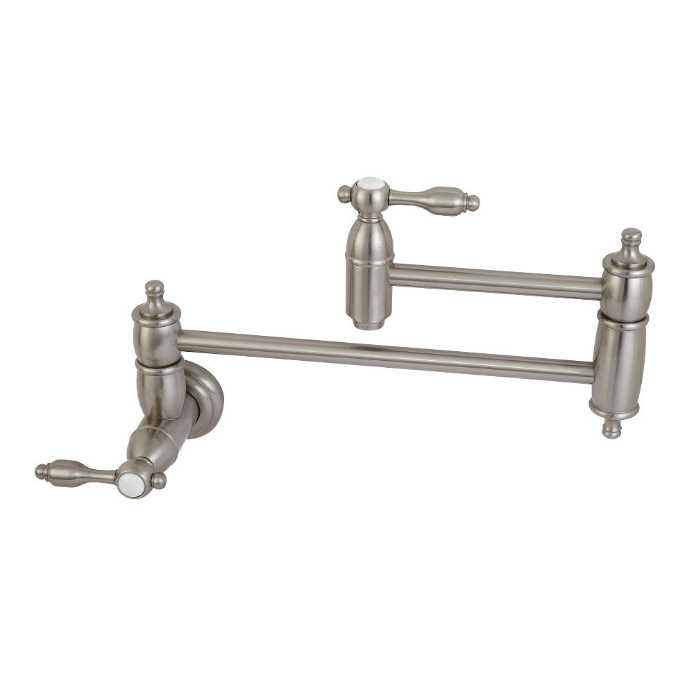 Tudor Pot Filler Faucet in Brushed Nickel