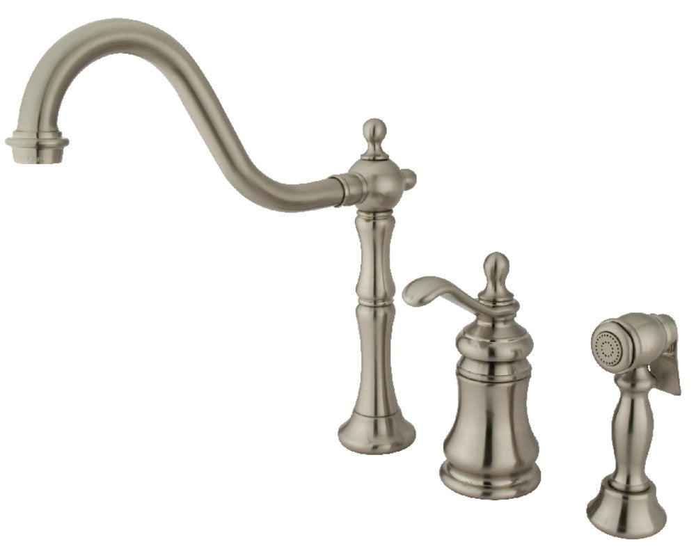 Templeton Widespread Kitchen Faucet in Brushed Nickel