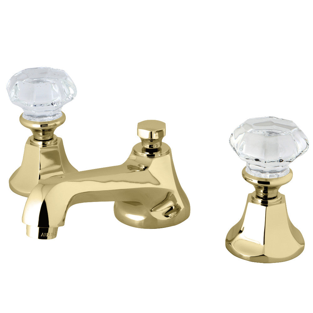 Celebrity Widespread Bathroom Faucet in Polished Brass