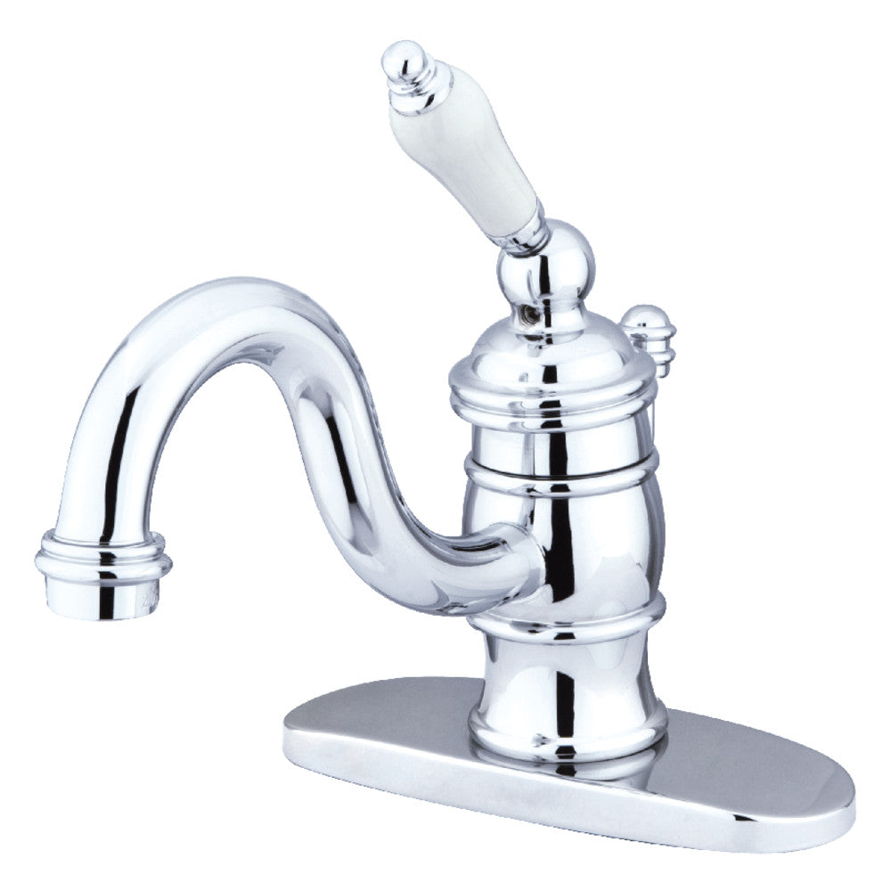 Victorian Single-Hole Bathroom Faucet in Polished Chrome
