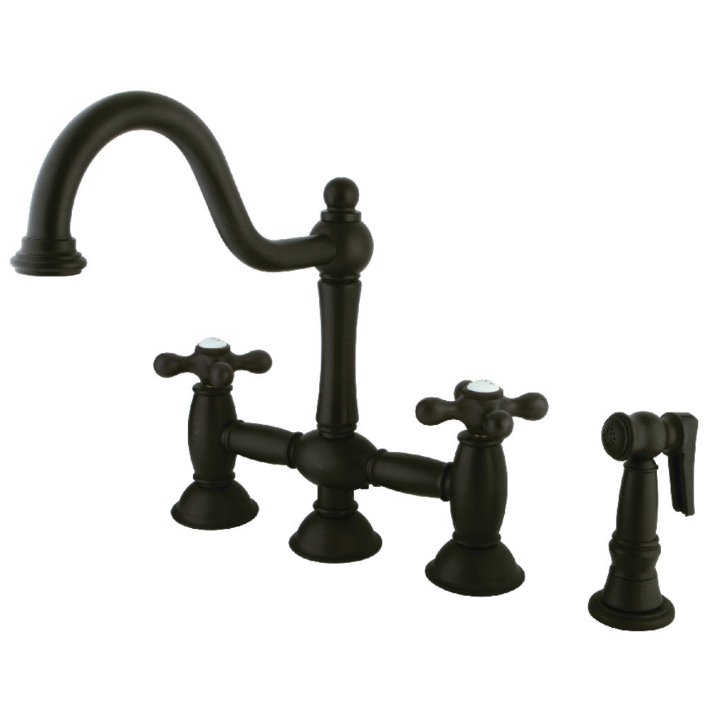 Restoration Bridge Kitchen Faucet in Oil Rubbed Bronze