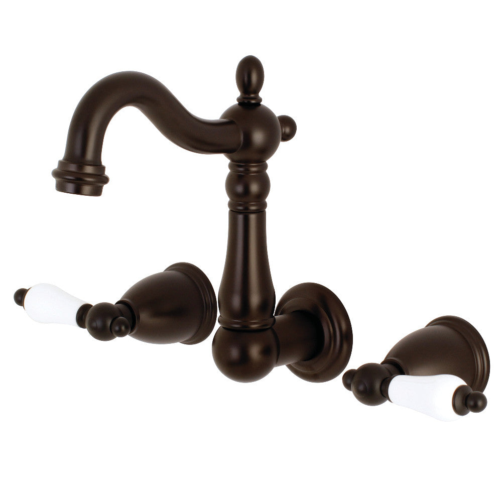 Heritage Wall-Mount Bathroom Faucet in Oil Rubbed Bronze