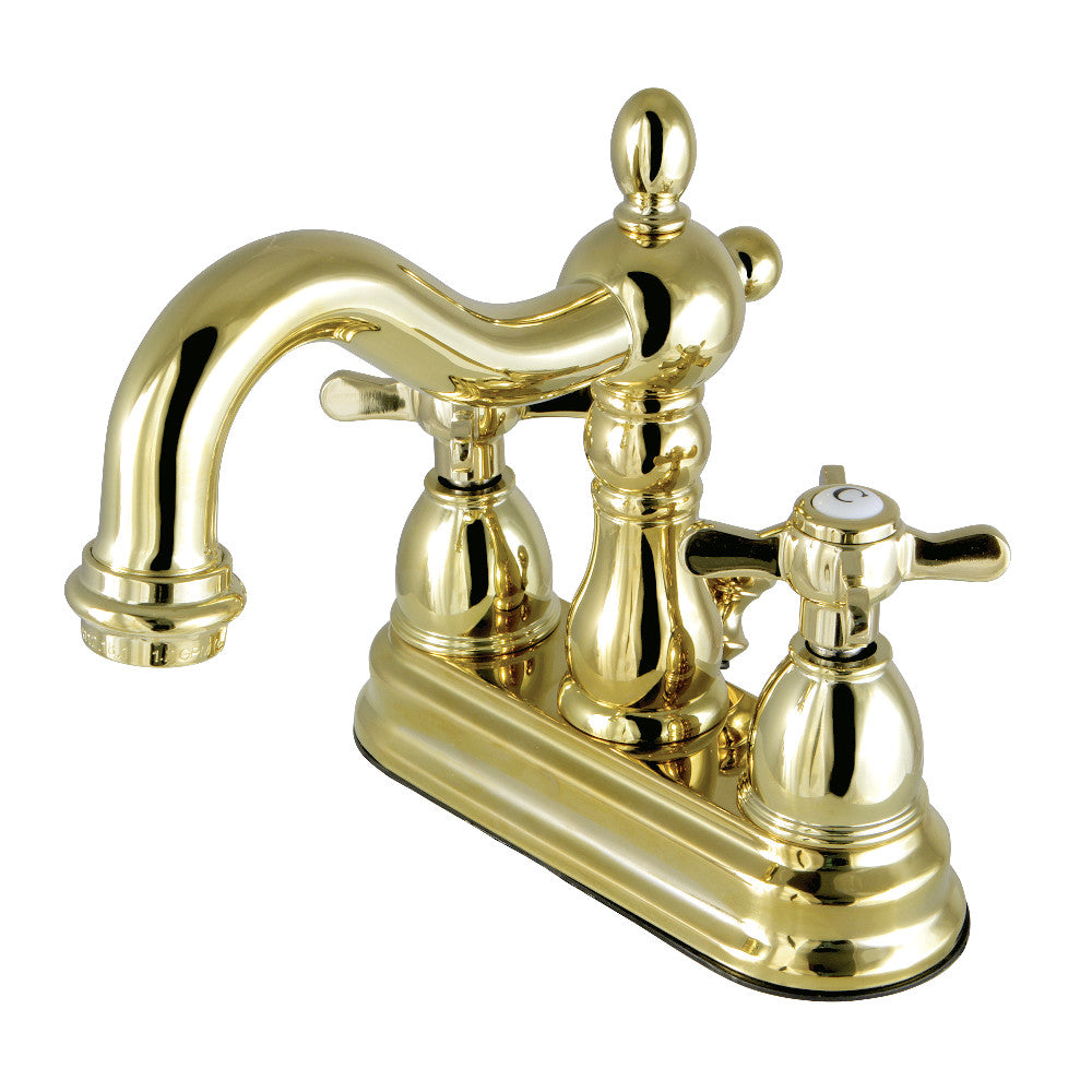Essex 4 Inch Centerset Bathroom Faucet in Polished Brass