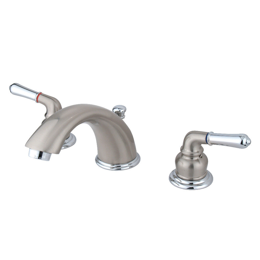 Magellan Widespread Bathroom Faucet in Brushed Nickel/Polished Chrome