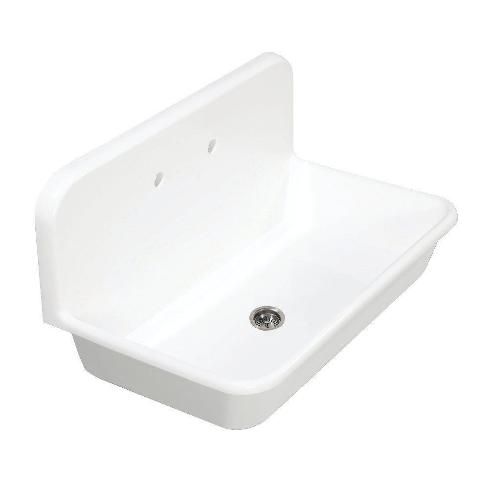 Arcticstone 36 Inch Drop-In Kitchen Sink in White