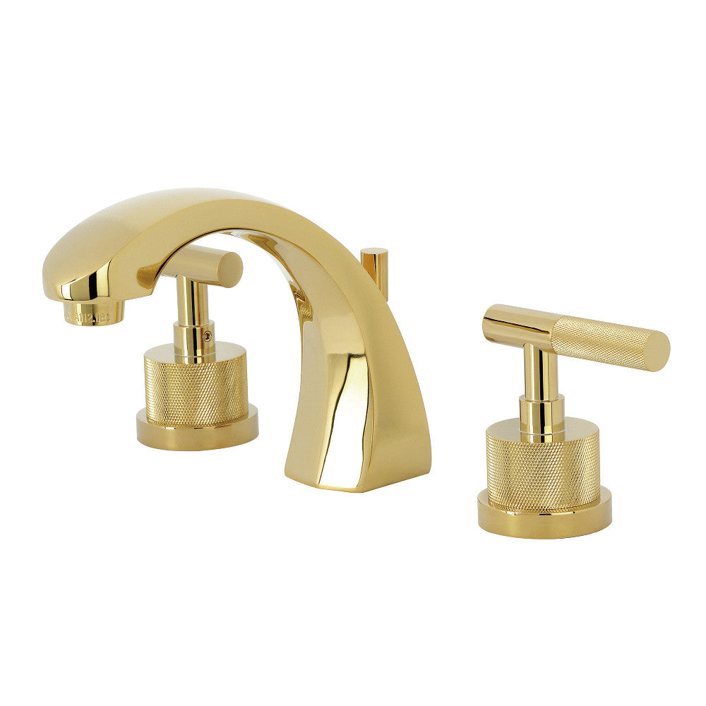 Convergent Widespread Bathroom Faucet in Polished Brass