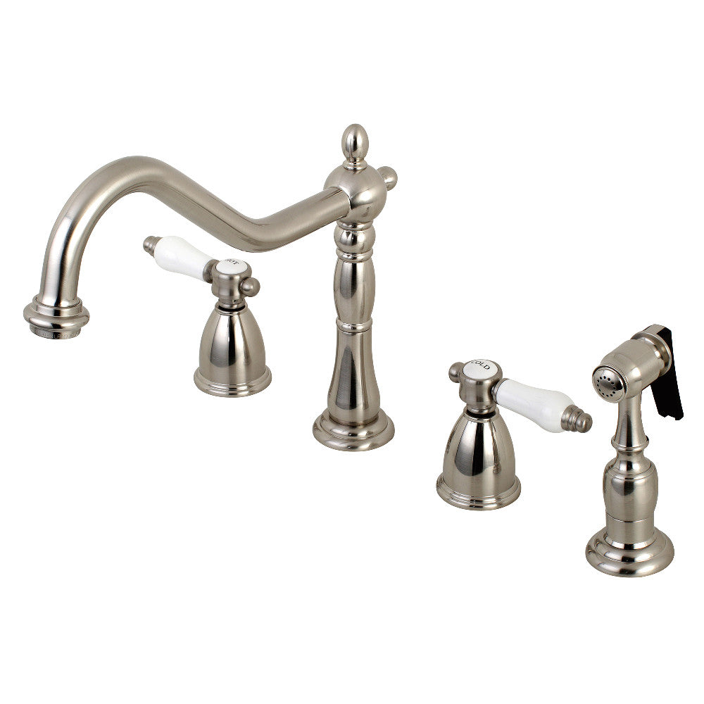 Bel-Air Widespread Kitchen Faucet in Brushed Nickel