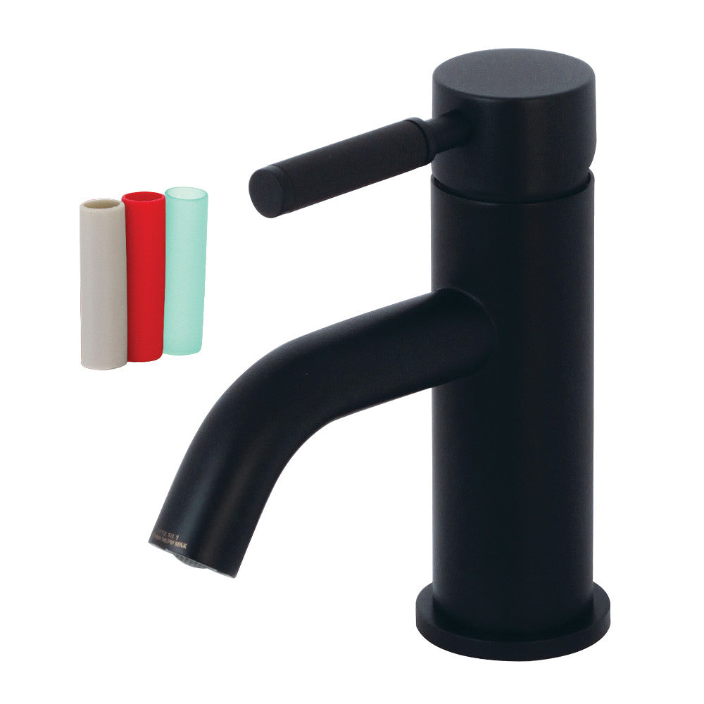 Kaiser Single-Hole Bathroom Faucet in Matte Black