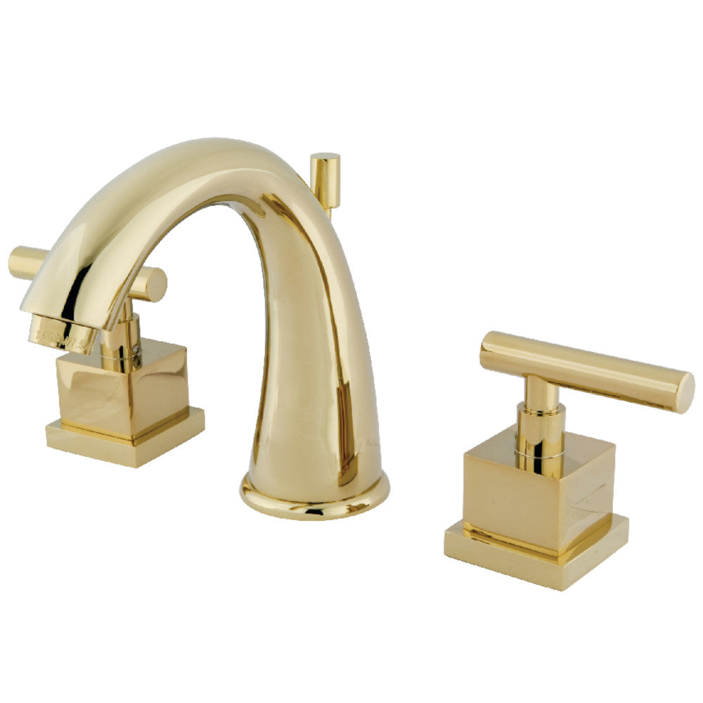 Claremont Widespread Bathroom Faucet in Polished Brass