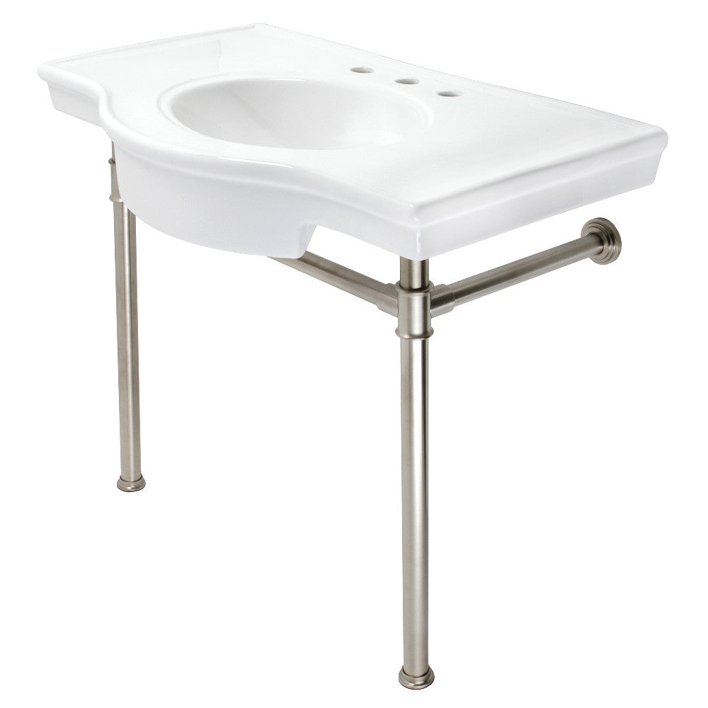 Templeton 37.38 Inch Console Sink in White