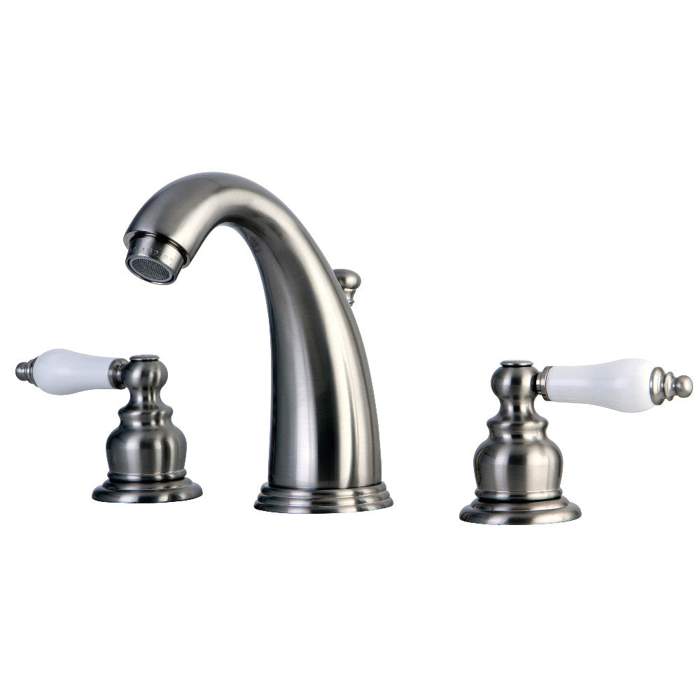 Victorian Widespread Bathroom Faucet in Brushed Nickel