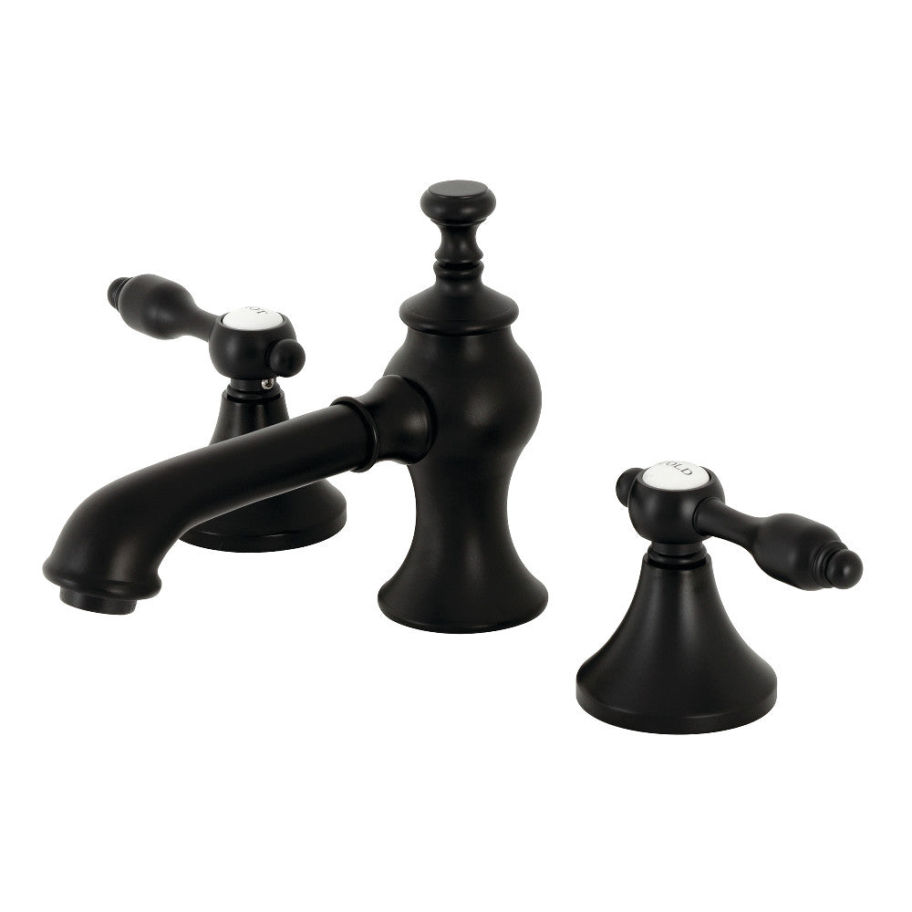 Tudor Widespread Bathroom Faucet in Matte Black