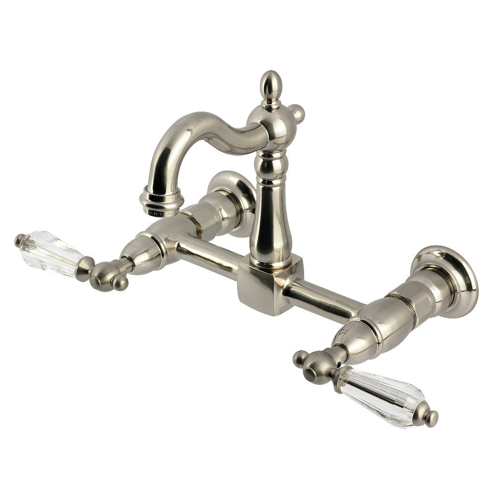 Willshire Wall Mount Kitchen Faucet in Brushed Nickel