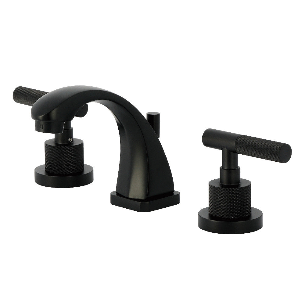 Convergent Widespread Bathroom Faucet in Matte Black