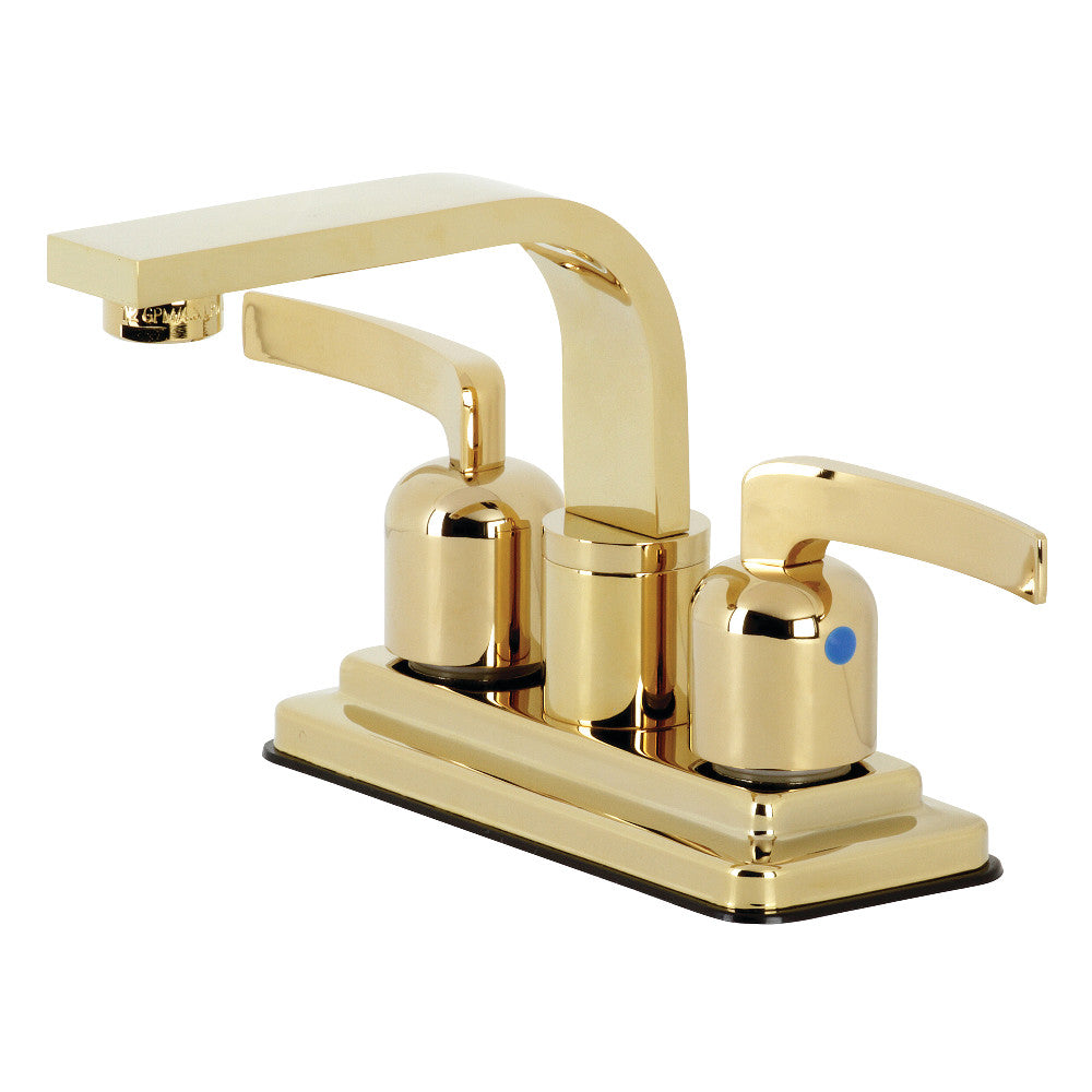 Centurion 4 Inch Centerset Bathroom Faucet in Polished Brass