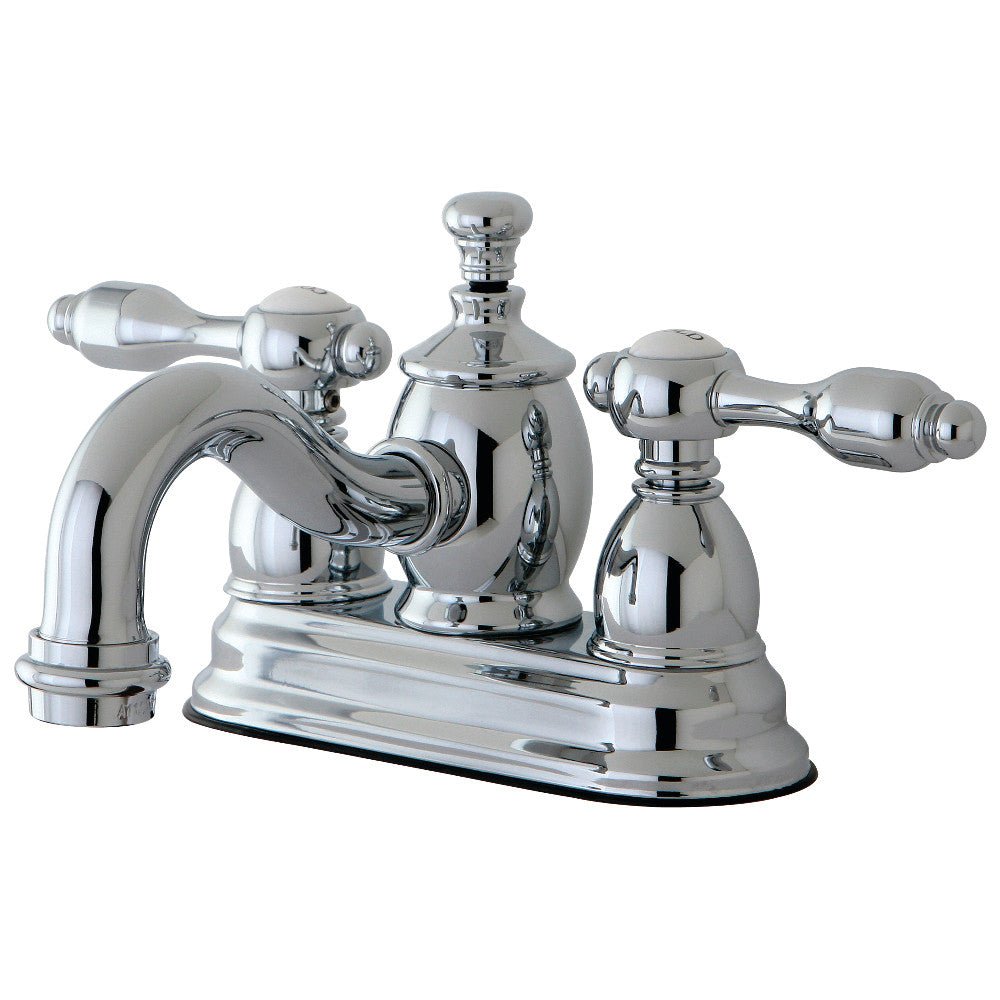 Tudor 4 Inch Centerset Bathroom Faucet in Polished Chrome