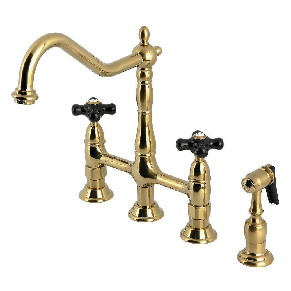 Duchess Bridge Kitchen Faucet in Brushed Brass