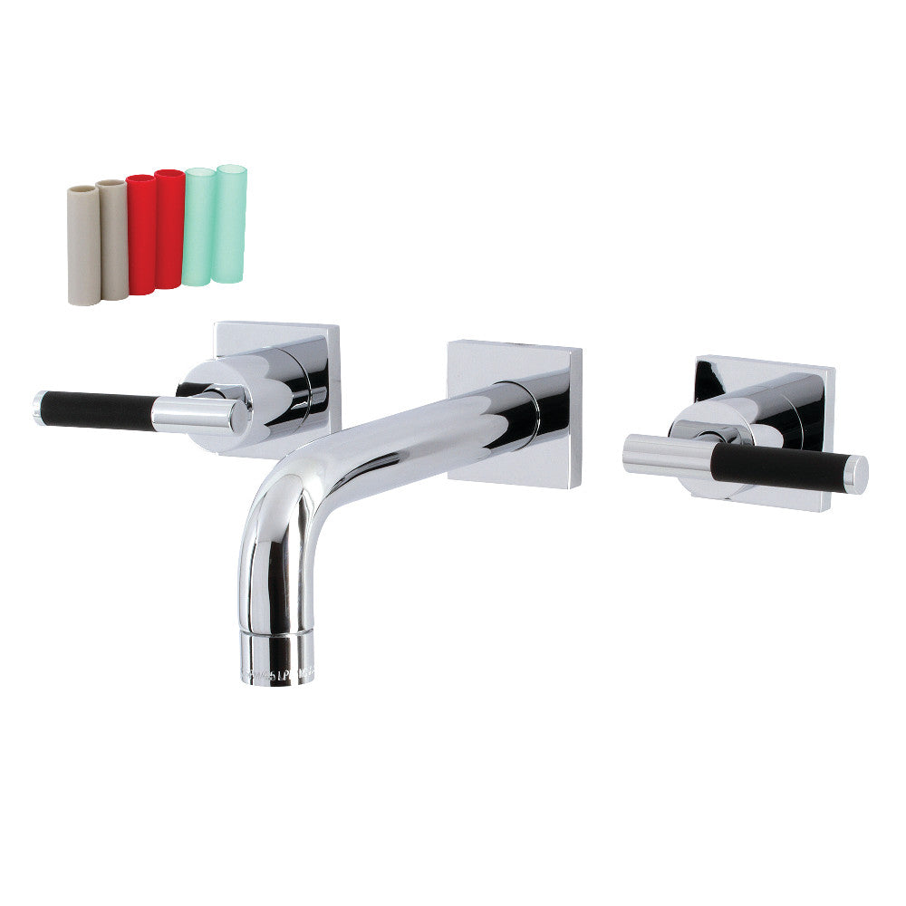 Kaiser Wall-Mount Bathroom Faucet in Polished Chrome
