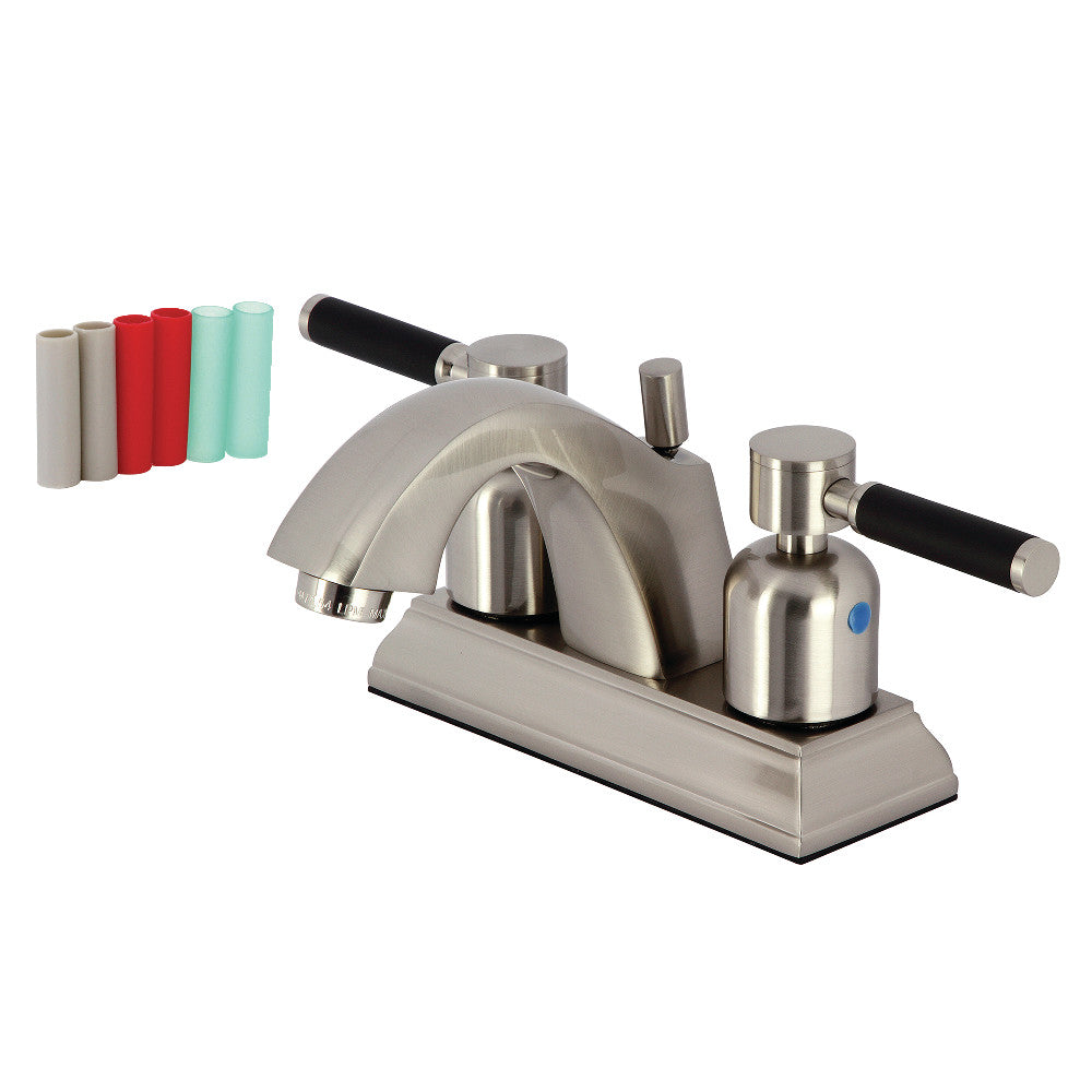 Kaiser 4 Inch Centerset Bathroom Faucet in Brushed Nickel