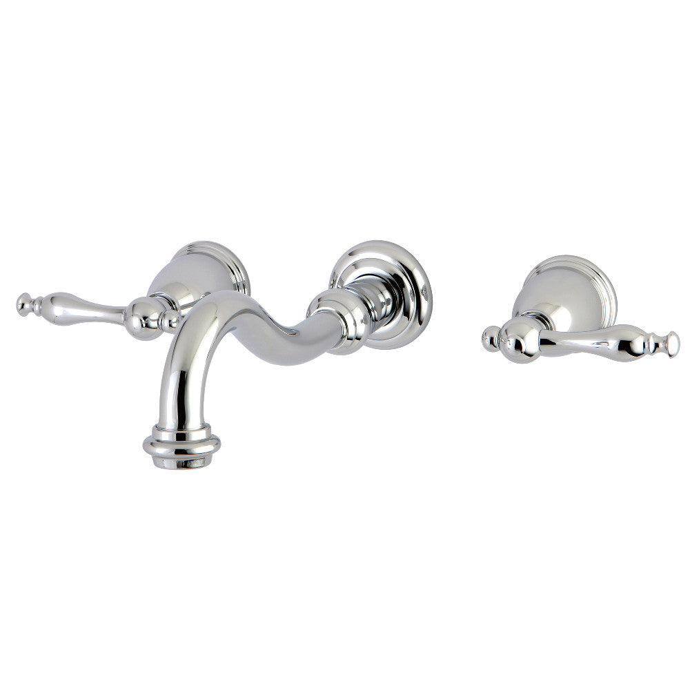 Vintage Wall-Mount Bathroom Faucet in Polished Chrome