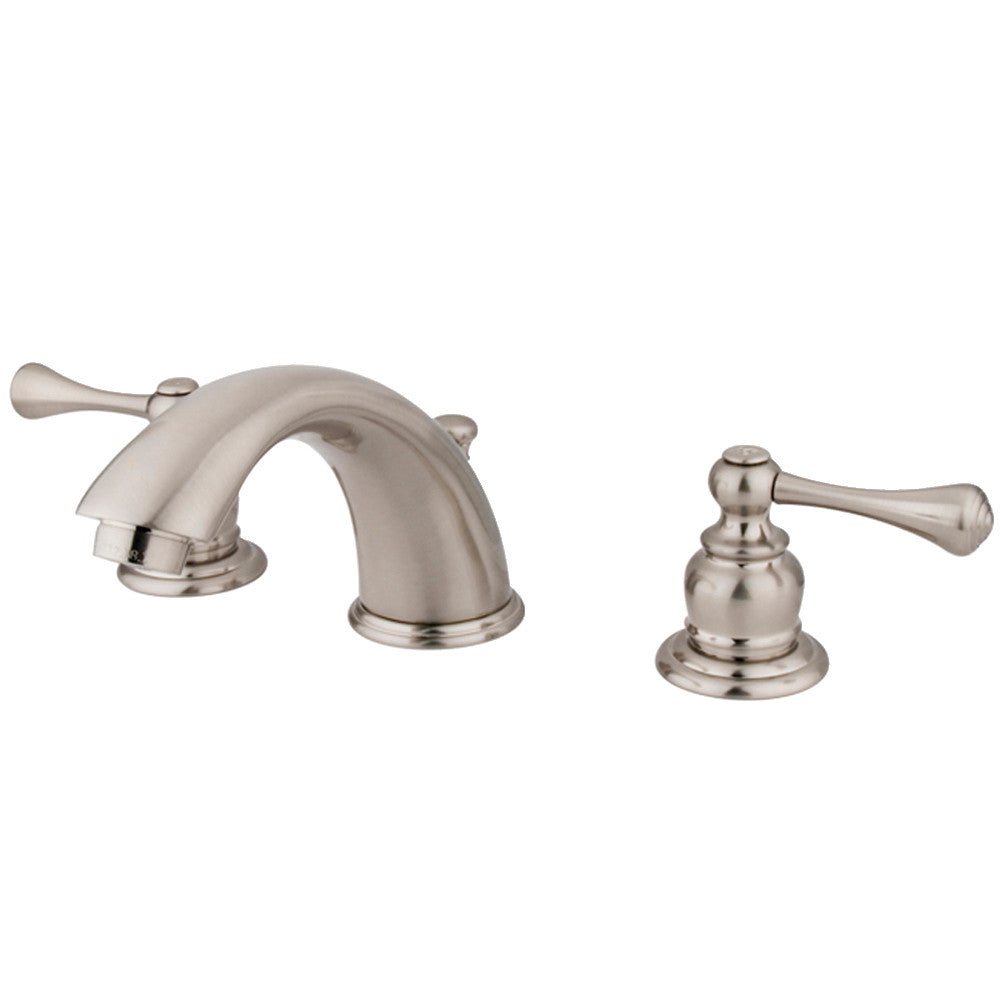 Vintage Widespread Bathroom Faucet in Brushed Nickel