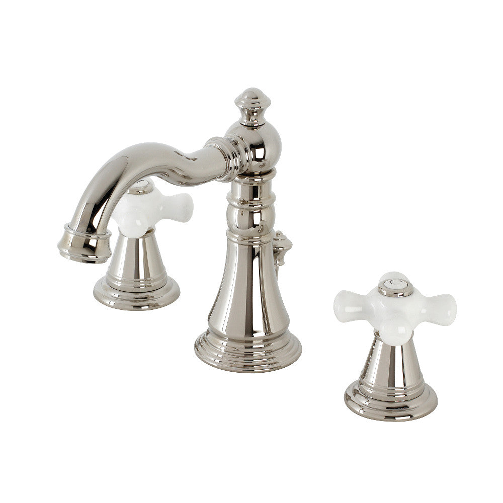 American Classic Widespread Bathroom Faucet in Polished Nickel