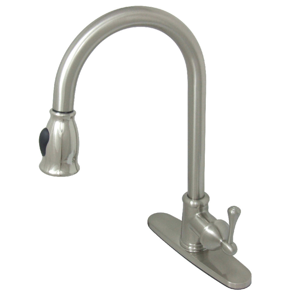 Vintage Pull-Down Kitchen Faucet in Brushed Nickel