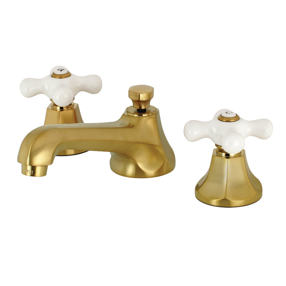 Metropolitan Widespread Bathroom Faucet in Brushed Brass