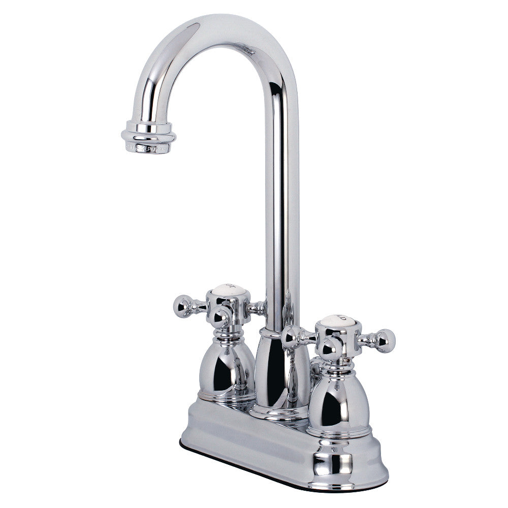 Vintage 4 Inch Centerset Bathroom Faucet in Polished Chrome