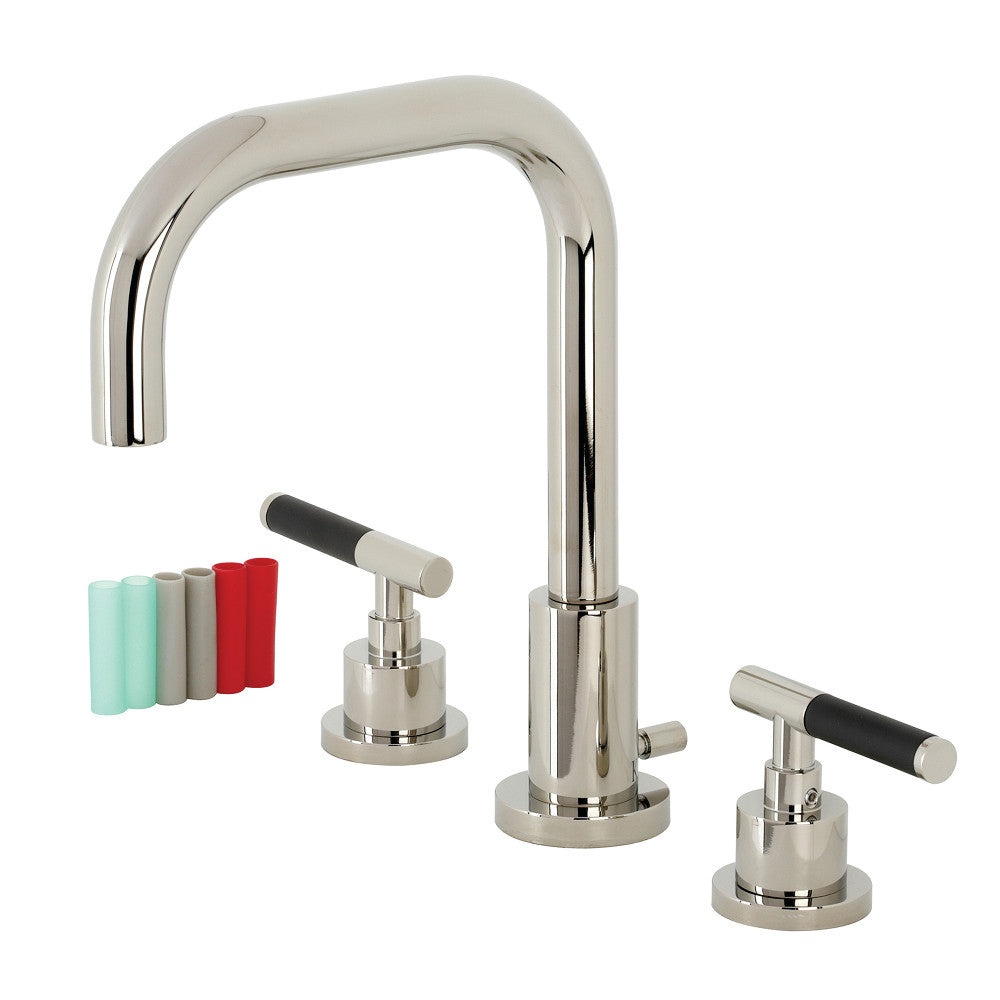 Kaiser Widespread Bathroom Faucet in Polished Nickel