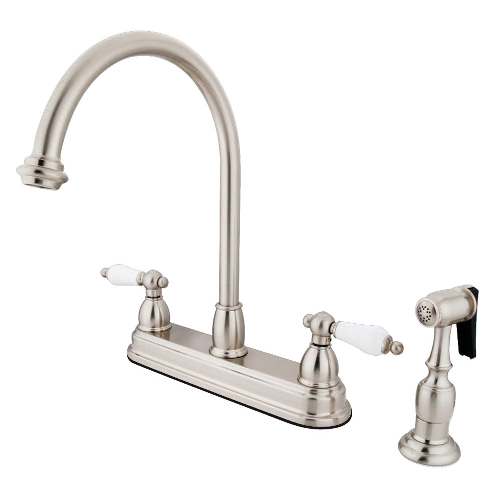 Restoration Centerset Kitchen Faucet in Brushed Nickel
