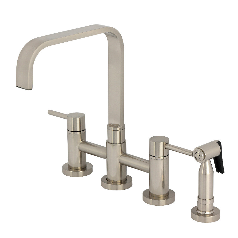 Concord Bridge Kitchen Faucet in Brushed Nickel