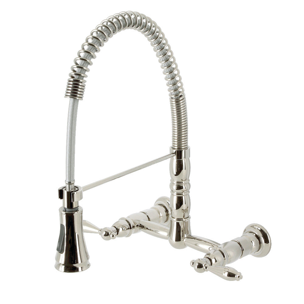 Heritage Pre-Rinse Kitchen Faucet in Polished Nickel