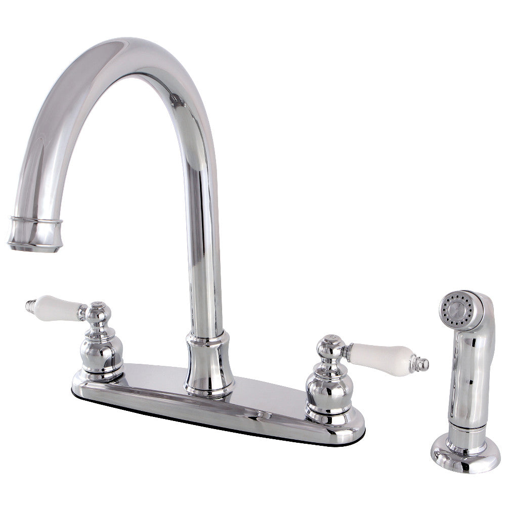 Victorian Centerset Kitchen Faucet in Polished Chrome
