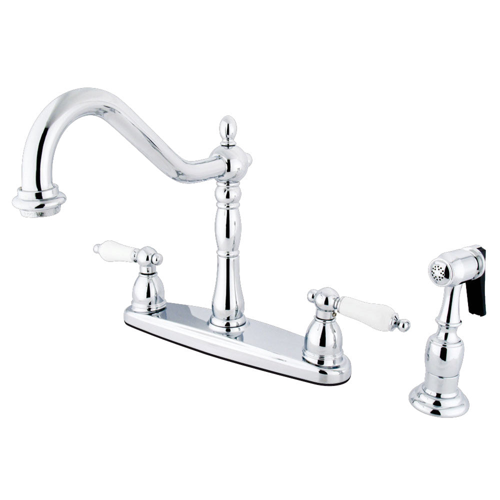 Heritage Centerset Kitchen Faucet in Polished Chrome