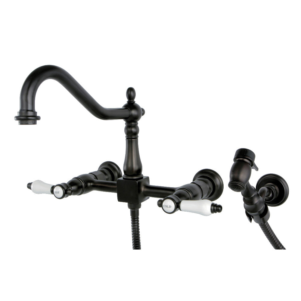 Bel-Air Wall Mount Kitchen Faucet in Oil Rubbed Bronze