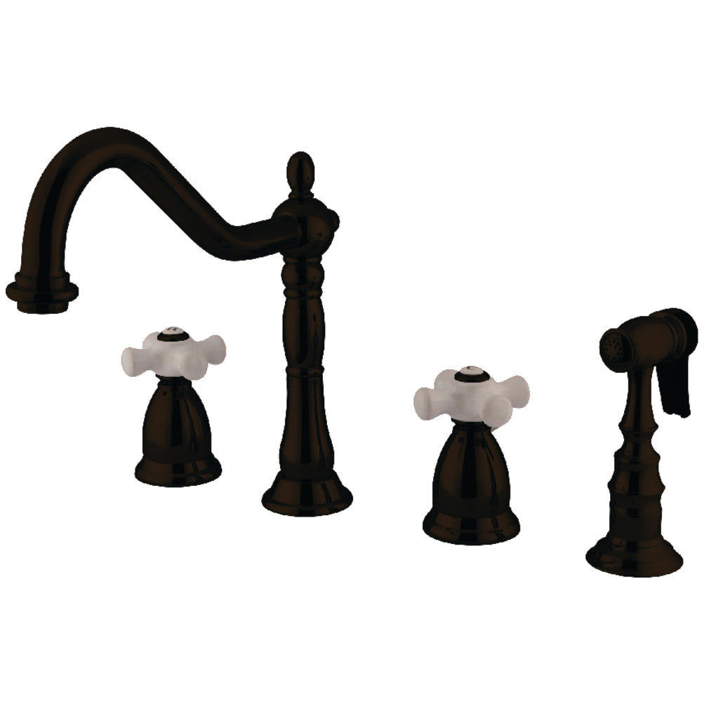 Heritage Widespread Kitchen Faucet in Oil Rubbed Bronze