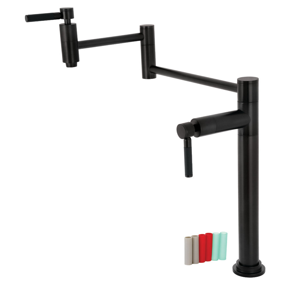 Kaiser Pot Filler Faucet in Matte Black
