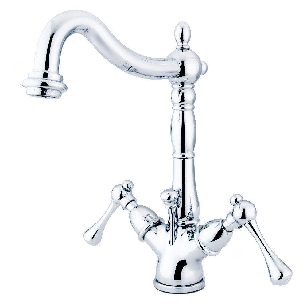 Heritage 4 Inch Centerset Bathroom Faucet in Polished Chrome