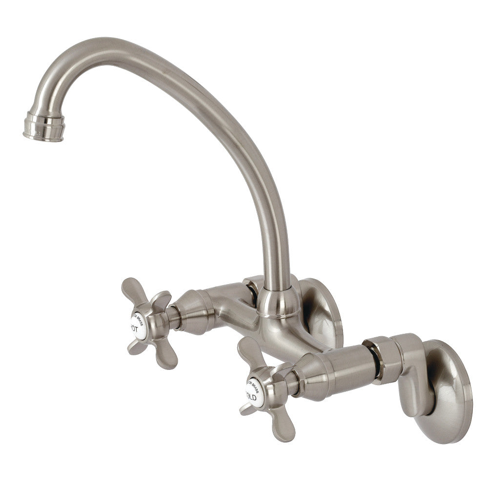 Essex Wall Mount Kitchen Faucet in Brushed Nickel