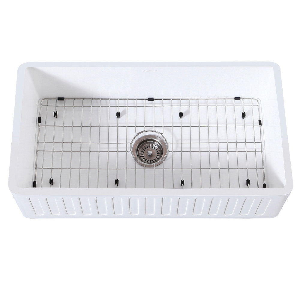Arcticstone 36 Inch Farmhouse Kitchen Sink in White