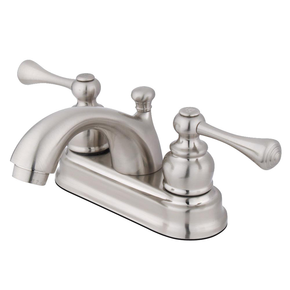 Vintage 4 Inch Centerset Bathroom Faucet in Brushed Nickel