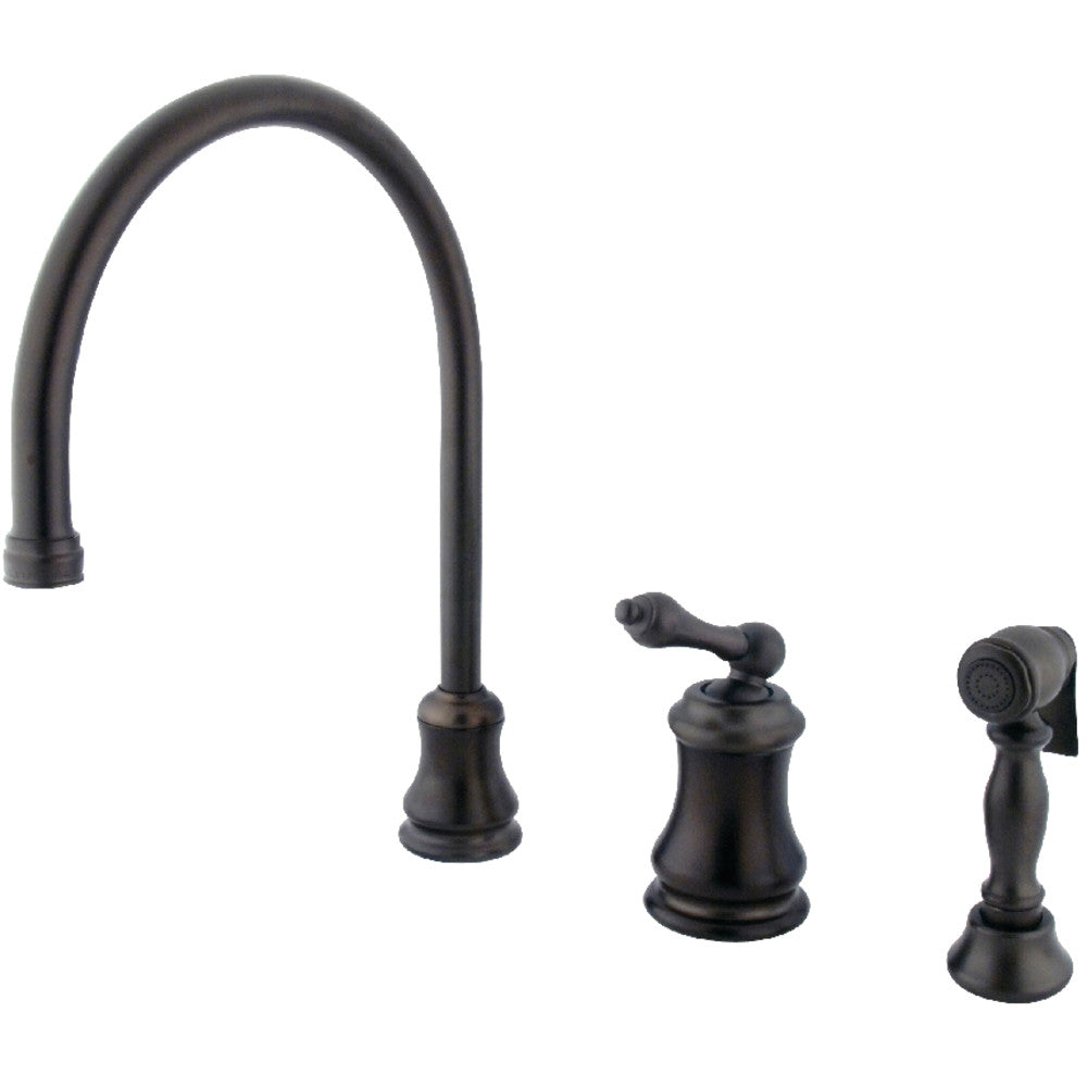 Restoration Widespread Kitchen Faucet in Oil Rubbed Bronze