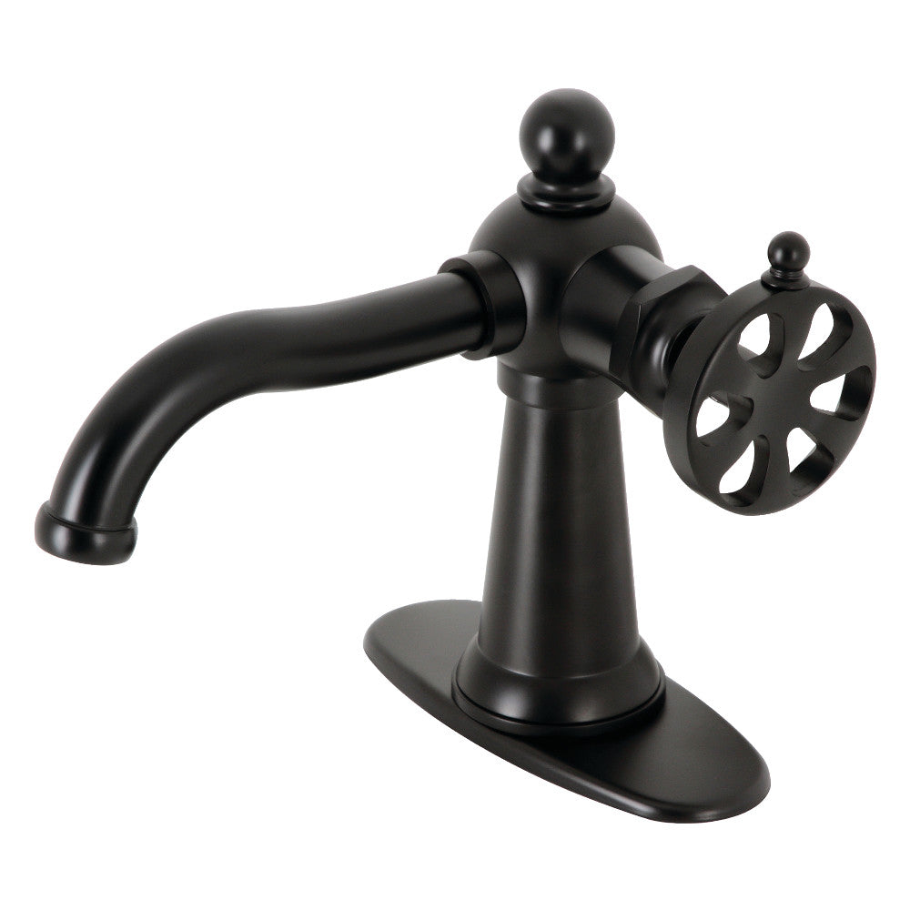Belknap Single-Hole Bathroom Faucet in Matte Black