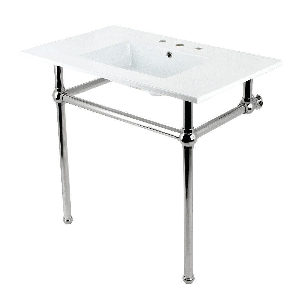 Templeton 37.38 Inch Console Sink in White